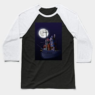 Pirate's ship Baseball T-Shirt